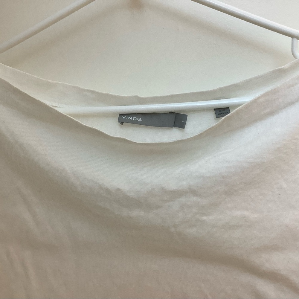 Vince 100% Cotton Boatneck T-Shirt (lightweight)